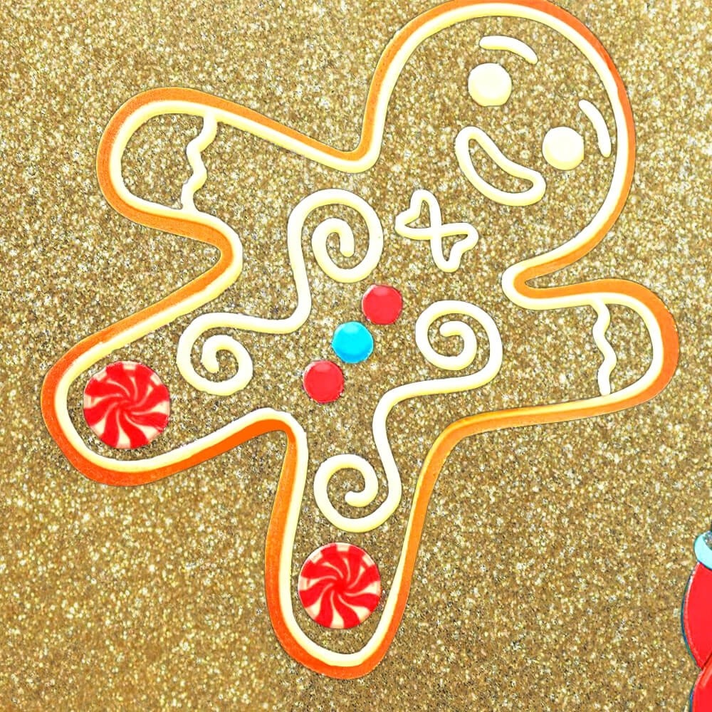 Label Film Gold/Silver Glitter