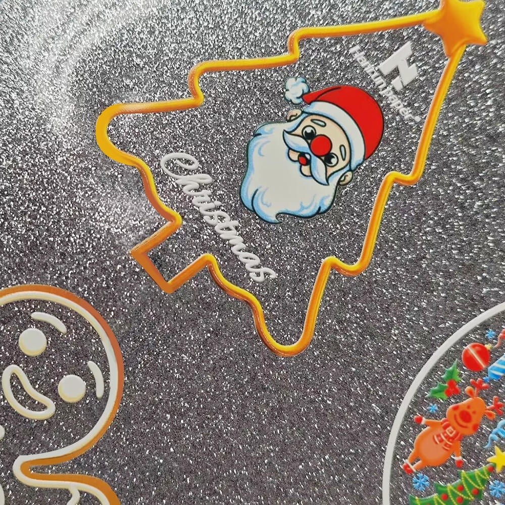 Label Film Gold/Silver Glitter