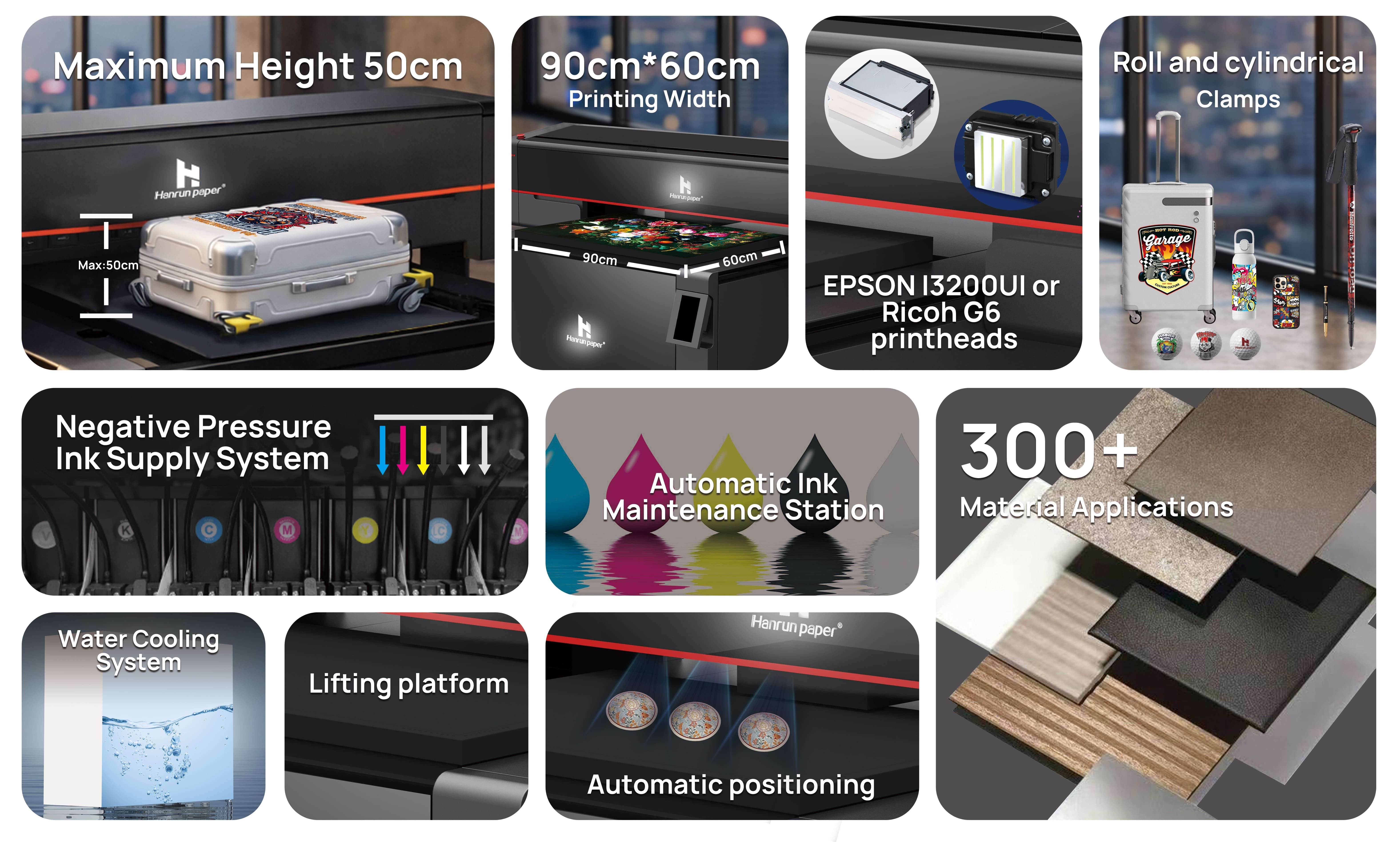 UV-H9060 Multifunctional Platform Lifting Printer